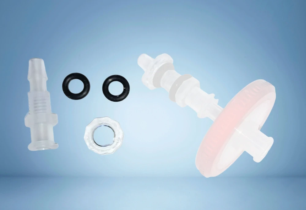 Průchodka Luer Lock pro PTFE mikrofiltr - žádné lepidlo není třeba