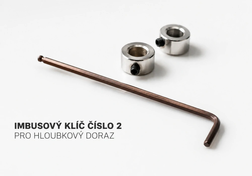 Imbusový klíč pro hloubkový doraz vrtáku