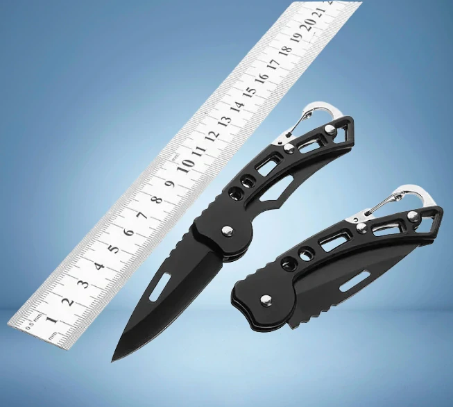 Cestovní zavírací nůž celokovový s karabinkou