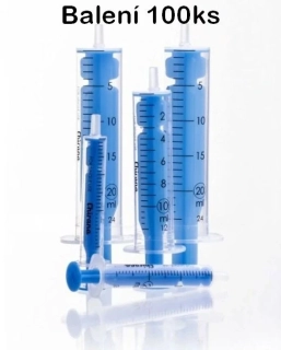 Stříkačka 10ml - Stříkačka 10ml, jednorázová, sterilní, plast - balení 100ks