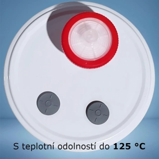 Víčko TWIST 82mm komplet s vyměnitelným PTFE mikrofiltrem a dvěma inj. porty